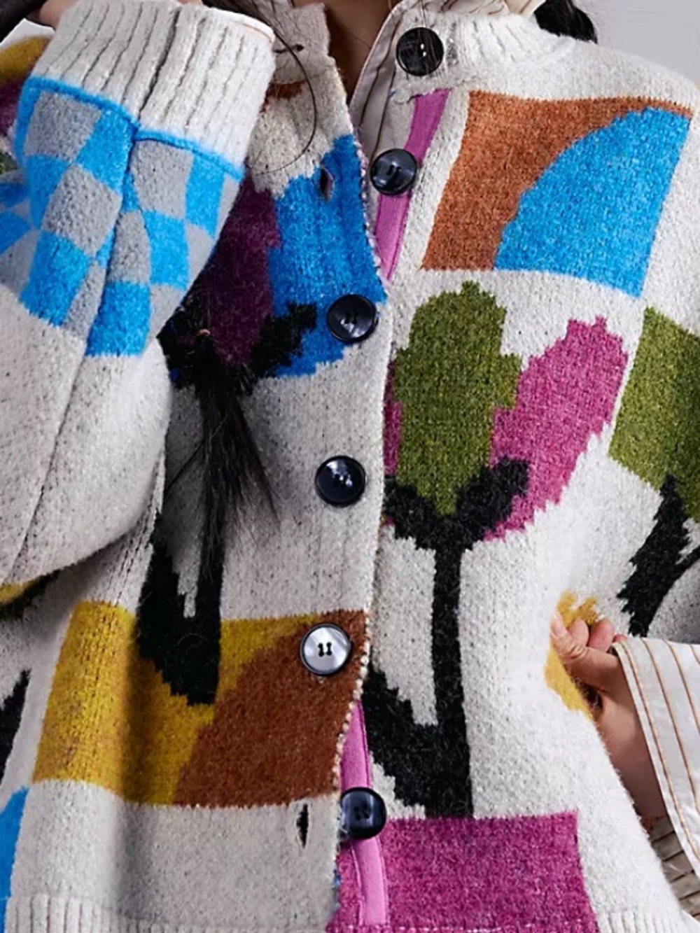 Free People Tulip Whirl Cardi Cardigan SZ XS - Picture 2 of 5